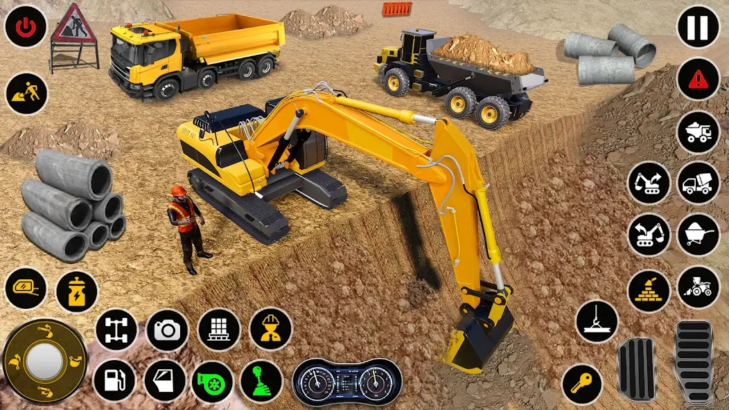 Construction Dump Truck Game [MOD: безлимитные деньги и топливо] — Скачать бесплатно (APK) — скриншот 5