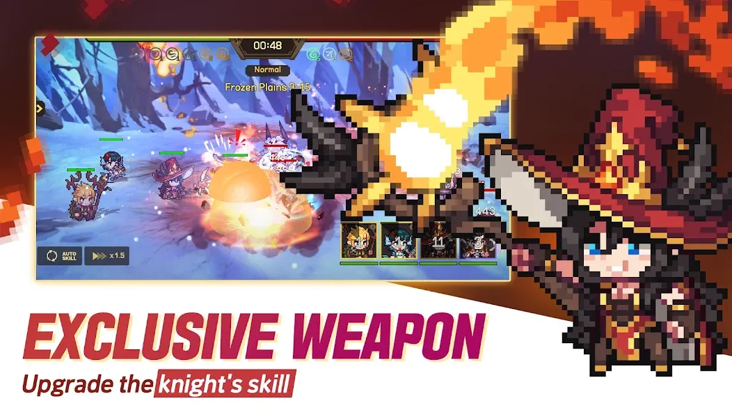 Unknown Knights: Anniversary [MOD: безлимитные деньги и усиленные герои] (Бесплатно / APK) — скриншот 3
