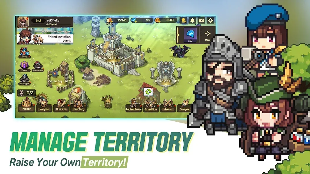 Unknown Knights: Anniversary [MOD: безлимитные деньги и усиленные герои] (Бесплатно / APK) — скриншот 4