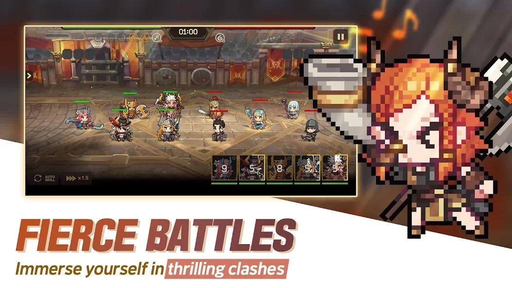 Unknown Knights: Anniversary [MOD: безлимитные деньги и усиленные герои] (Бесплатно / APK) — скриншот 5