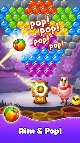 Скачать Bubble CoCo : Bubble Shooter [MOD: безлимитные жизни и монеты] на телефон — скриншот 2