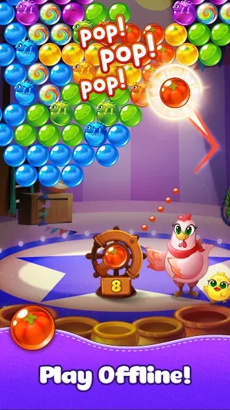 Скачать Bubble CoCo : Bubble Shooter [MOD: безлимитные жизни и монеты] на телефон — скриншот 5