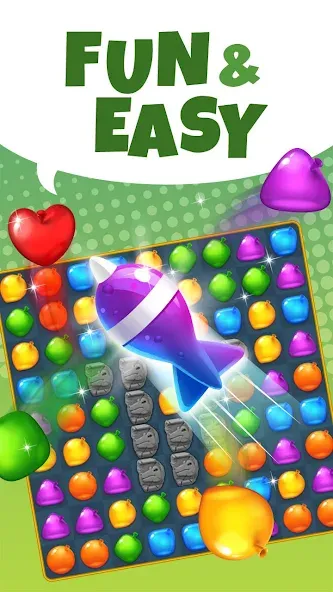 Скачать Aqua Blast: Match 3 Puzzle [MOD: безлимитные жизни и подсказки] — скриншот 2