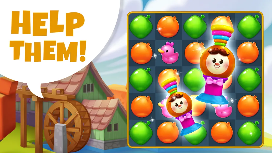 Скачать Aqua Blast: Match 3 Puzzle [MOD: безлимитные жизни и подсказки] — скриншот 5