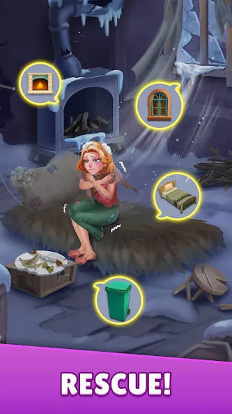 Dream Family - Match 3 Games [MOD: безлимитные жизни и ходы] последняя версия — скриншот 2