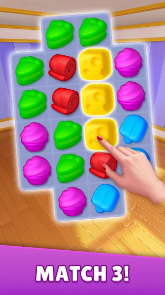 Dream Family - Match 3 Games [MOD: безлимитные жизни и ходы] последняя версия — скриншот 3