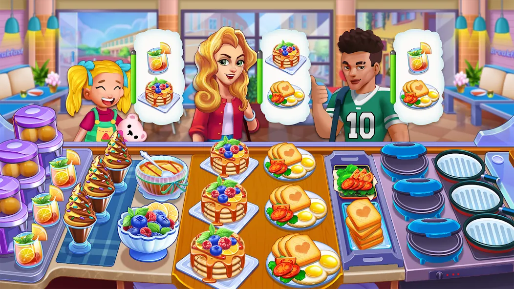 Food Voyage: Fun Cooking Games [MOD: безлимитные монеты и все уровни открыты] на Андроид — скриншот 3