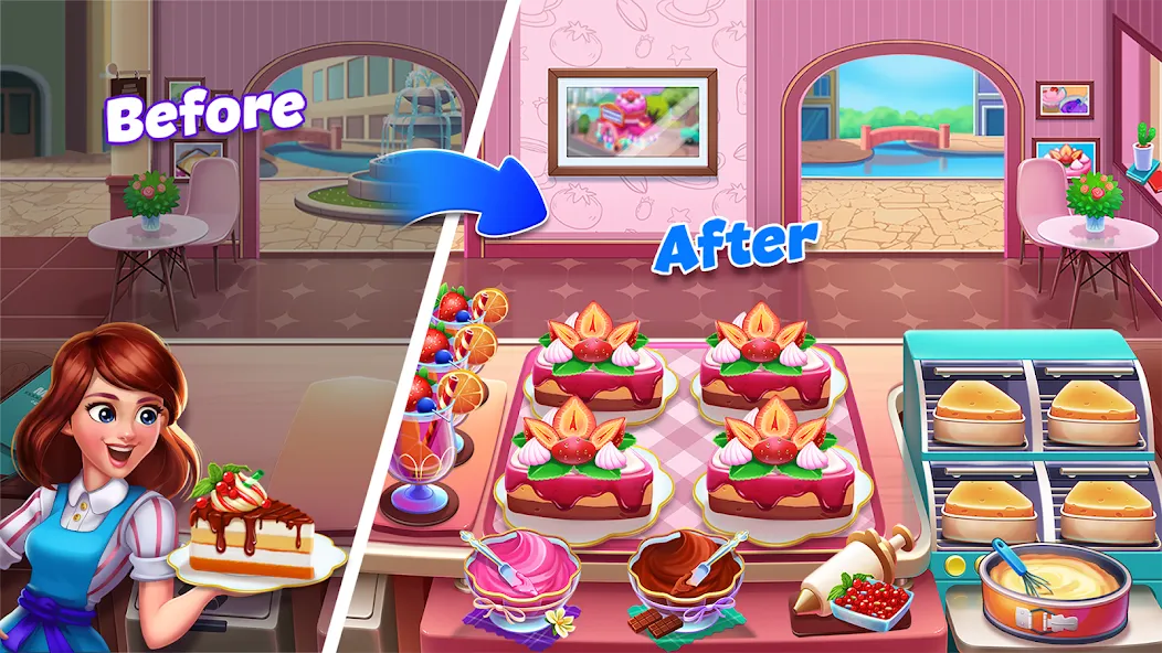 Food Voyage: Fun Cooking Games [MOD: безлимитные монеты и все уровни открыты] на Андроид — скриншот 4