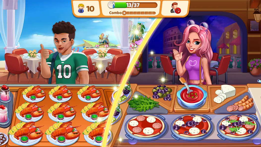 Food Voyage: Fun Cooking Games [MOD: безлимитные монеты и все уровни открыты] на Андроид — скриншот 5