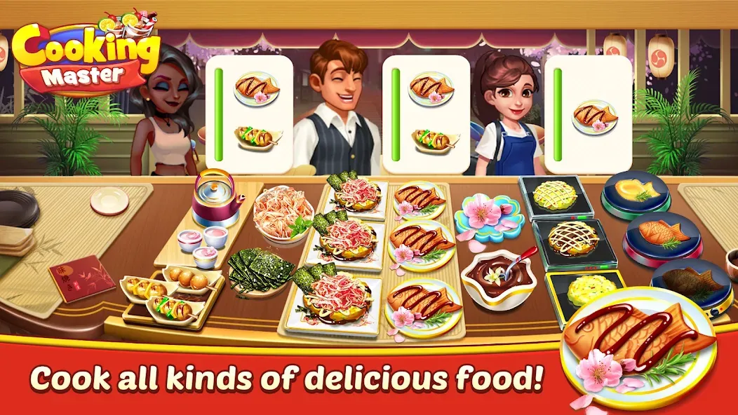 Взломанная Cooking Master:Restaurant Game [MOD: безлимитные деньги и все рецепты] на Андроид — скриншот 5