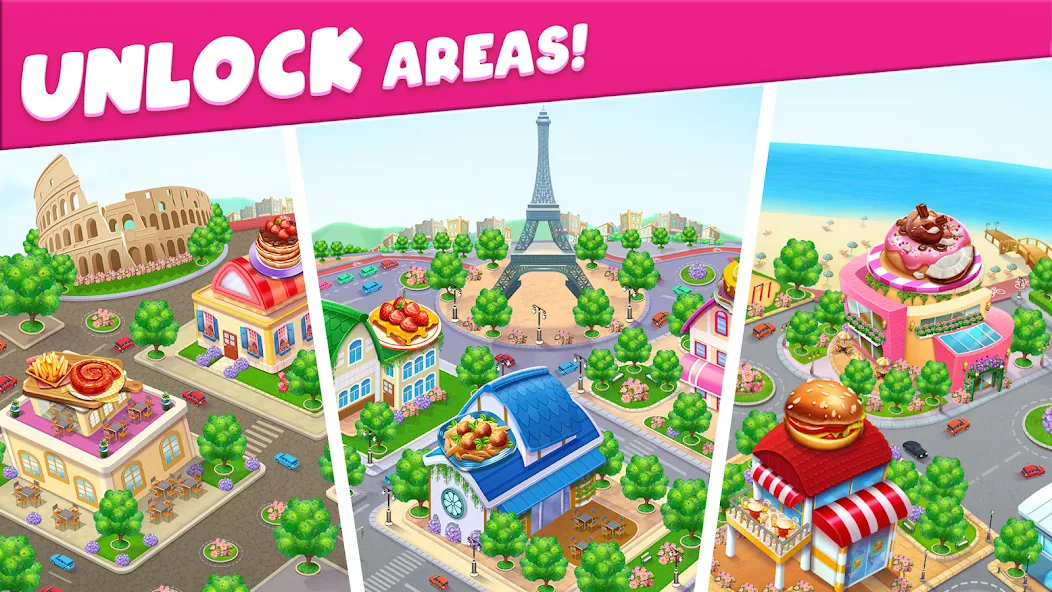 Скачать взлом Cooking Taste Restaurant Games [MOD: безлимитные монеты и все блюда] — скриншот 5