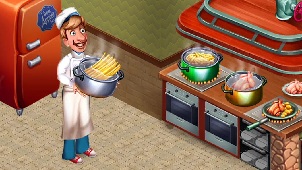 Cooking Team: Restaurant Games [MOD: безлимитные монеты и энергия] — Скачать бесплатно (APK) — скриншот 2