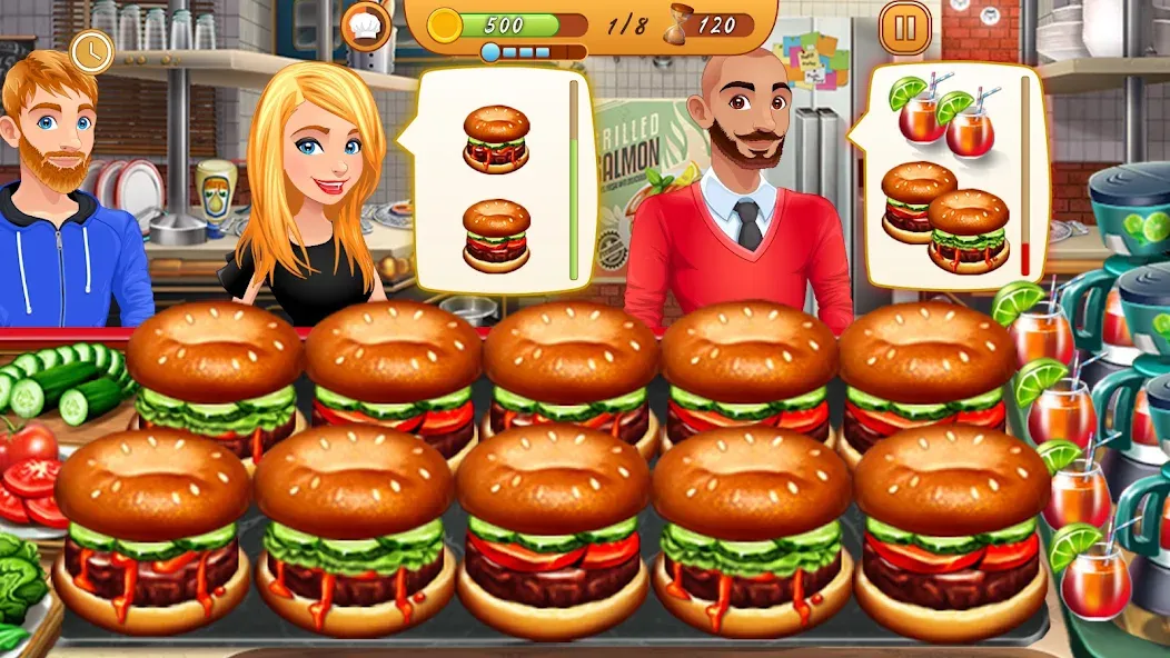 Cooking Team: Restaurant Games [MOD: безлимитные монеты и энергия] — Скачать бесплатно (APK) — скриншот 4