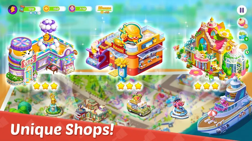 Cooking Town - Restaurant Game [MOD: безлимитные монеты и все рецепты] на Андроид — скриншот 5