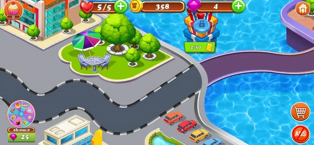 Food Game Crazy Super Chef [MOD: безлимитные деньги и открыты все рецепты] — Скачать бесплатно (APK) — скриншот 2