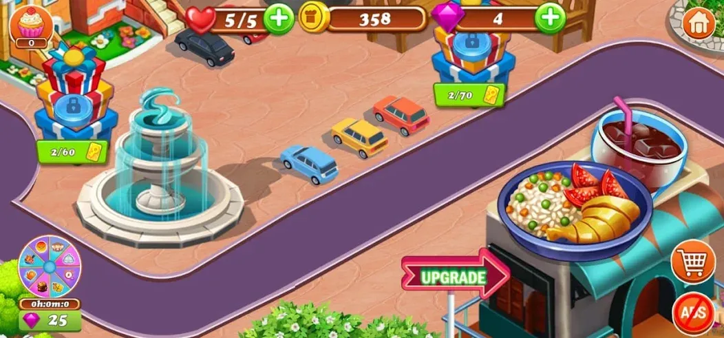 Food Game Crazy Super Chef [MOD: безлимитные деньги и открыты все рецепты] — Скачать бесплатно (APK) — скриншот 3