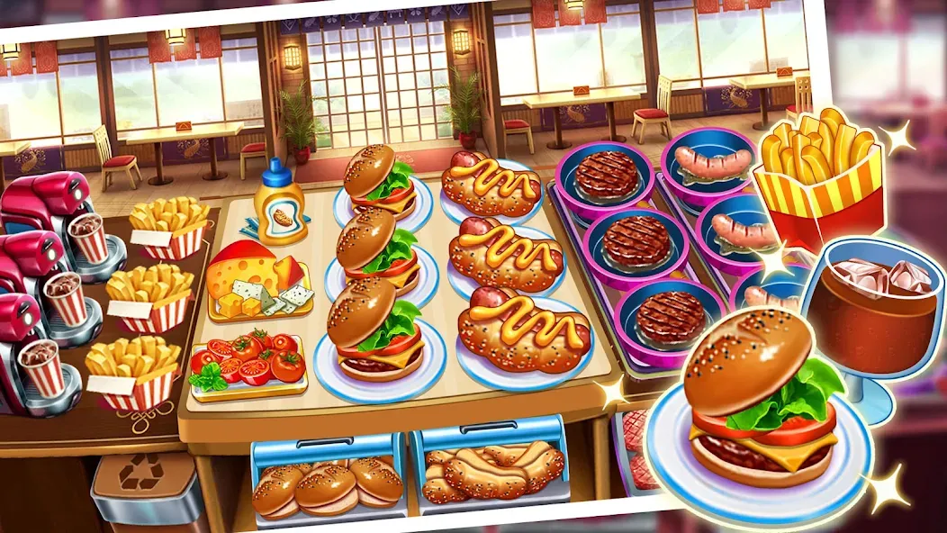 Food Game Crazy Super Chef [MOD: безлимитные деньги и открыты все рецепты] — Скачать бесплатно (APK) — скриншот 4