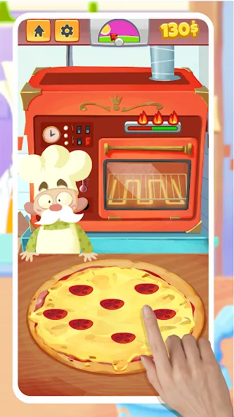 Pizza Maker - Cooking Games [MOD: безлимитные деньги и все рецепты] (Бесплатно / APK) — скриншот 1