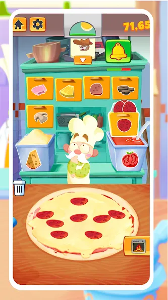 Pizza Maker - Cooking Games [MOD: безлимитные деньги и все рецепты] (Бесплатно / APK) — скриншот 2