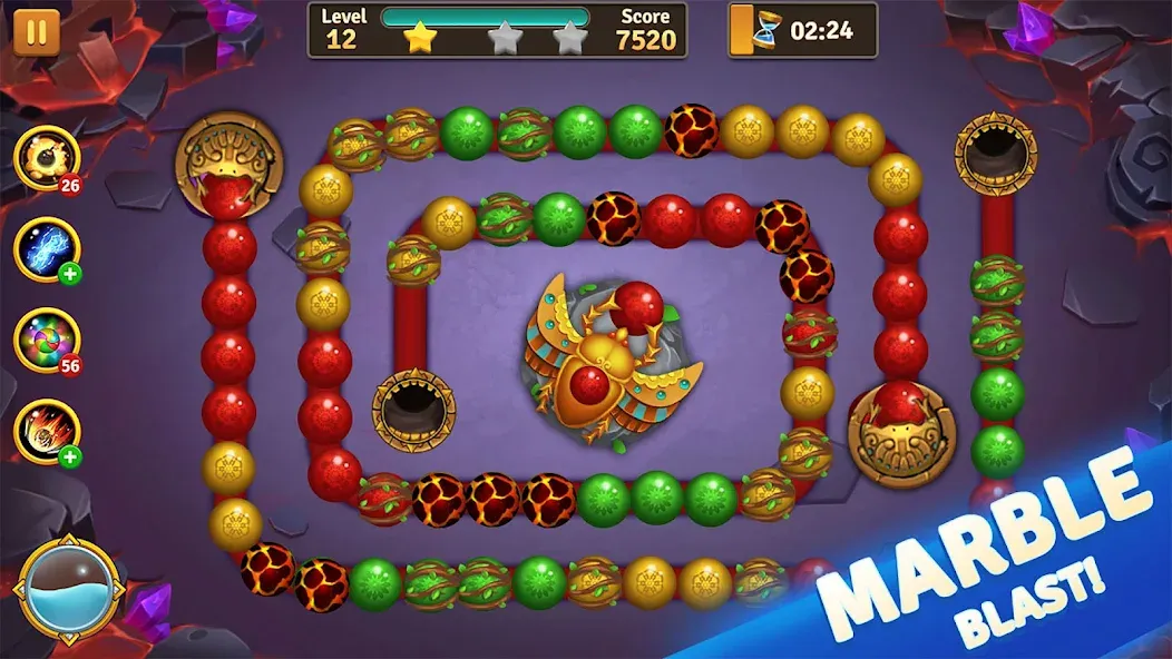 Скачать взлом Jungle Marble Blast [MOD: безлимитные монеты и открыты все уровни] — скриншот 5