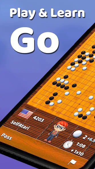 Скачать Go Game - BadukPop [MOD: безлимитные подсказки и премиум функции] — скриншот 1