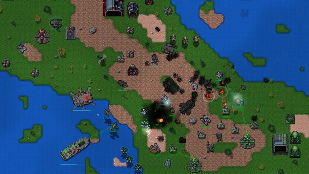 Скачать взлом Rusted Warfare - Demo [MOD: демо-версия стратегии в реальном времени] — скриншот 1