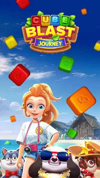 Cube Blast Journey: Toon & Toy [MOD: безлимитные монеты и все уровни] — Скачать бесплатно (APK) — скриншот 1
