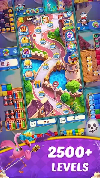 Cube Blast Journey: Toon & Toy [MOD: безлимитные монеты и все уровни] — Скачать бесплатно (APK) — скриншот 5