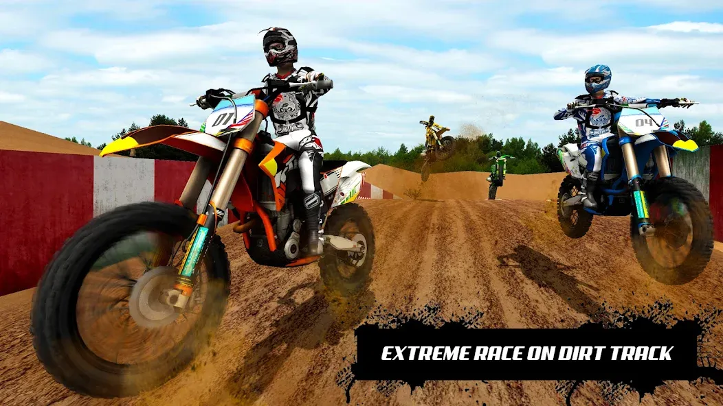 Скачать Mountain Dirt Bike Champions [MOD: безлимитные деньги и топливо] на телефон — скриншот 3