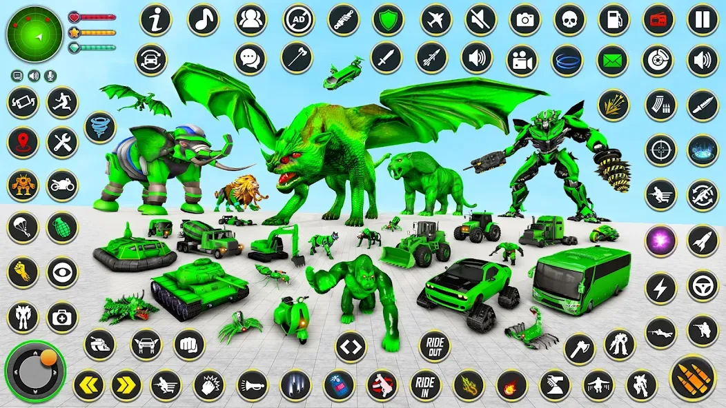 Multi Animal Robot Car Games [MOD: разблокированы все роботы и машины] (Бесплатно / APK) — скриншот 3