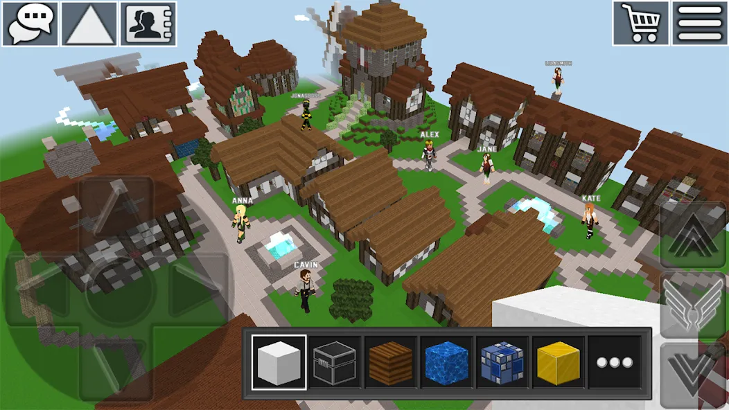 Скачать взлом World Craft: Block Craftsman [MOD: безлимитные ресурсы и открыты все рецепты] — скриншот 1