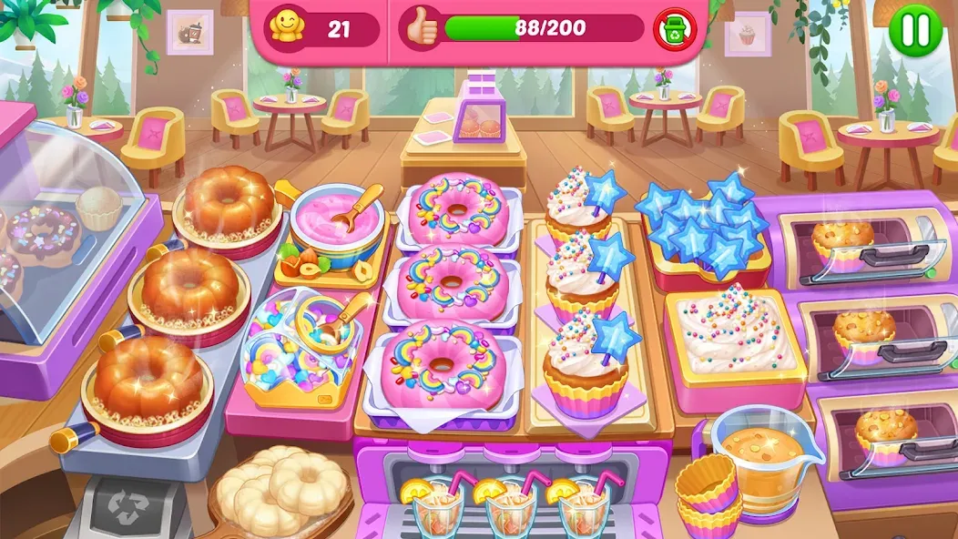 Crazy Cooking Diner: Chef Game [MOD: безлимитные деньги и все уровни] на Андроид — скриншот 5