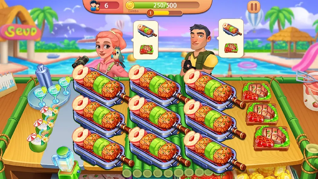 Cooking Journey: Cooking Games [MOD: безлимитные монеты и открыты все уровни] на Андроид — скриншот 4