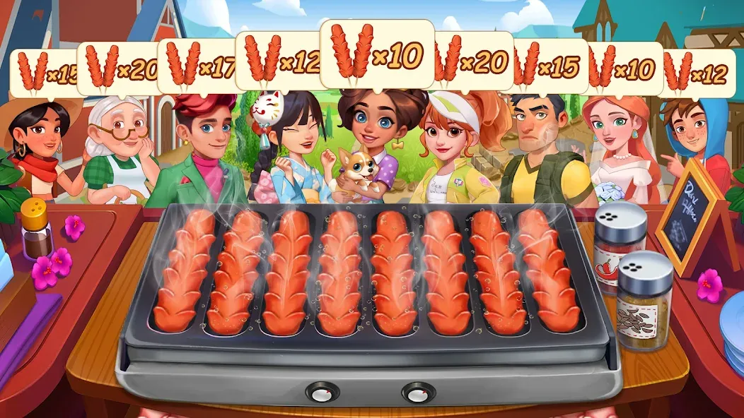 Cooking Journey: Cooking Games [MOD: безлимитные монеты и открыты все уровни] на Андроид — скриншот 5