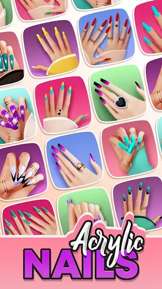 Скачать Acrylic Nails! [MOD: безлимитные деньги и всё открыто] — скриншот 1