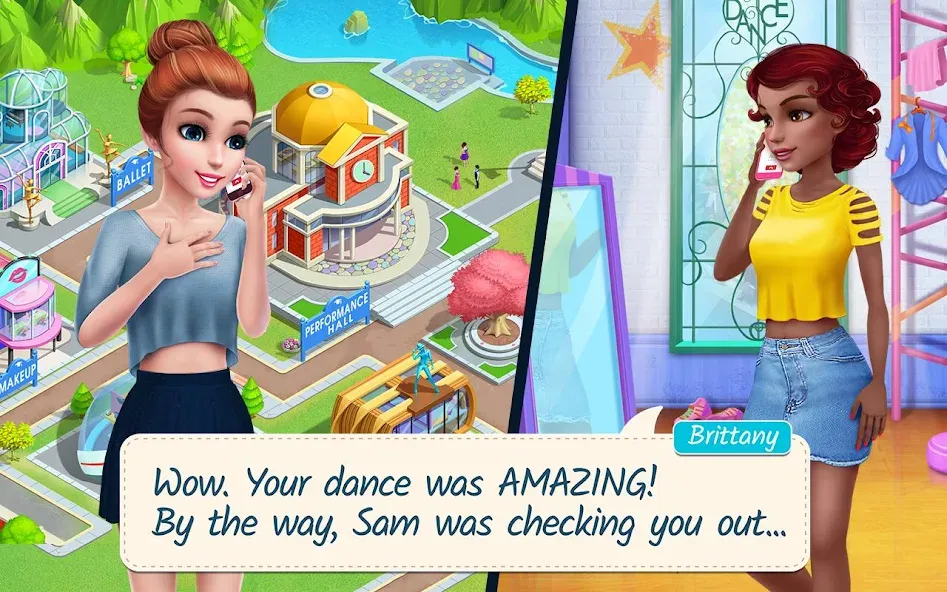 Dance School Stories [MOD: безлимитные деньги и энергия] на Андроид — скриншот 2