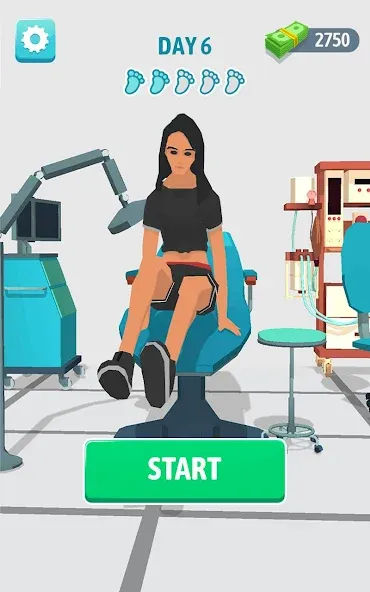 Foot Clinic - ASMR Feet Care [MOD: безлимитные деньги и открыты все уровни] (Бесплатно / APK) — скриншот 1