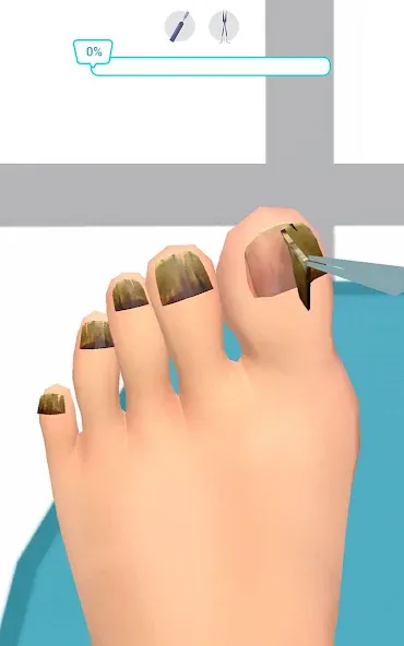 Foot Clinic - ASMR Feet Care [MOD: безлимитные деньги и открыты все уровни] (Бесплатно / APK) — скриншот 3