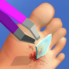 Foot Clinic - ASMR Feet Care [MOD: безлимитные деньги и открыты все уровни] (Бесплатно / APK)