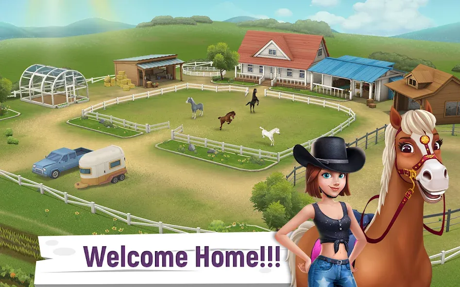 Скачать взлом My Horse Stories [MOD: безлимитные монеты и энергия] — скриншот 1