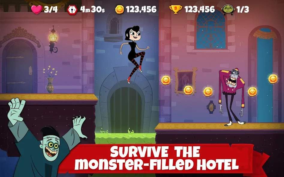 Скачать взлом Hotel Transylvania Adventures [MOD: безлимитные монеты и все уровни открыты] — скриншот 1