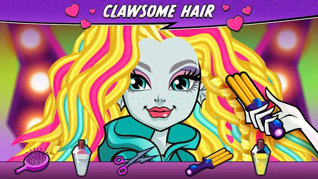 Скачать взлом Monster High™ Beauty Salon [MOD: безлимитные деньги и все наряды] — скриншот 2