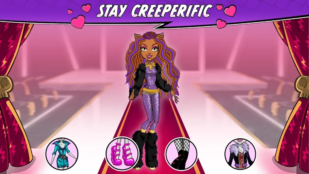 Скачать взлом Monster High™ Beauty Salon [MOD: безлимитные деньги и все наряды] — скриншот 4