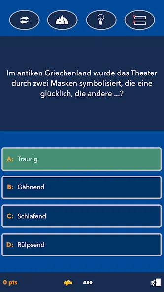 Взломанная Super Quiz - Wissens Deutsch [MOD: безлимитные подсказки и открыты все вопросы] на Андроид — скриншот 2