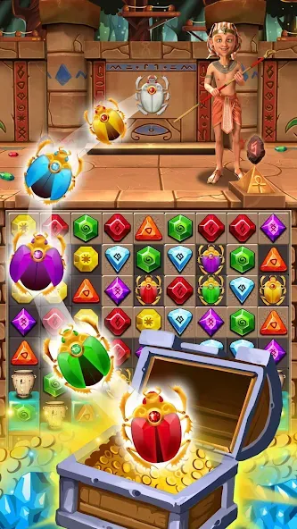 Jewel Ancient 2: lost gems [MOD: безлимитные подсказки и жизни] (Бесплатно / APK) — скриншот 1