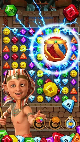 Jewel Ancient 2: lost gems [MOD: безлимитные подсказки и жизни] (Бесплатно / APK) — скриншот 3