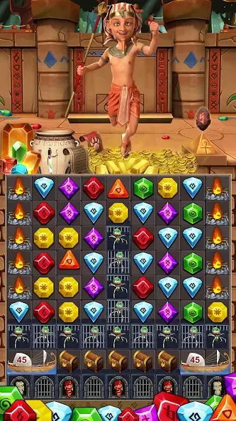 Jewel Ancient 2: lost gems [MOD: безлимитные подсказки и жизни] (Бесплатно / APK) — скриншот 4