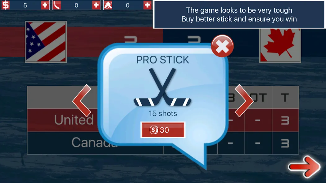 Скачать взлом Hockey MVP [MOD: безлимитные деньги и улучшенные характеристики] — скриншот 5