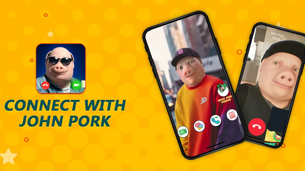 John Pork In Video Call [MOD: бесконечные звонки без ограничений] (Бесплатно / APK) — скриншот 4