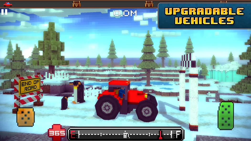 Скачать Blocky Roads [MOD: безлимитные деньги и топливо] на телефон — скриншот 5